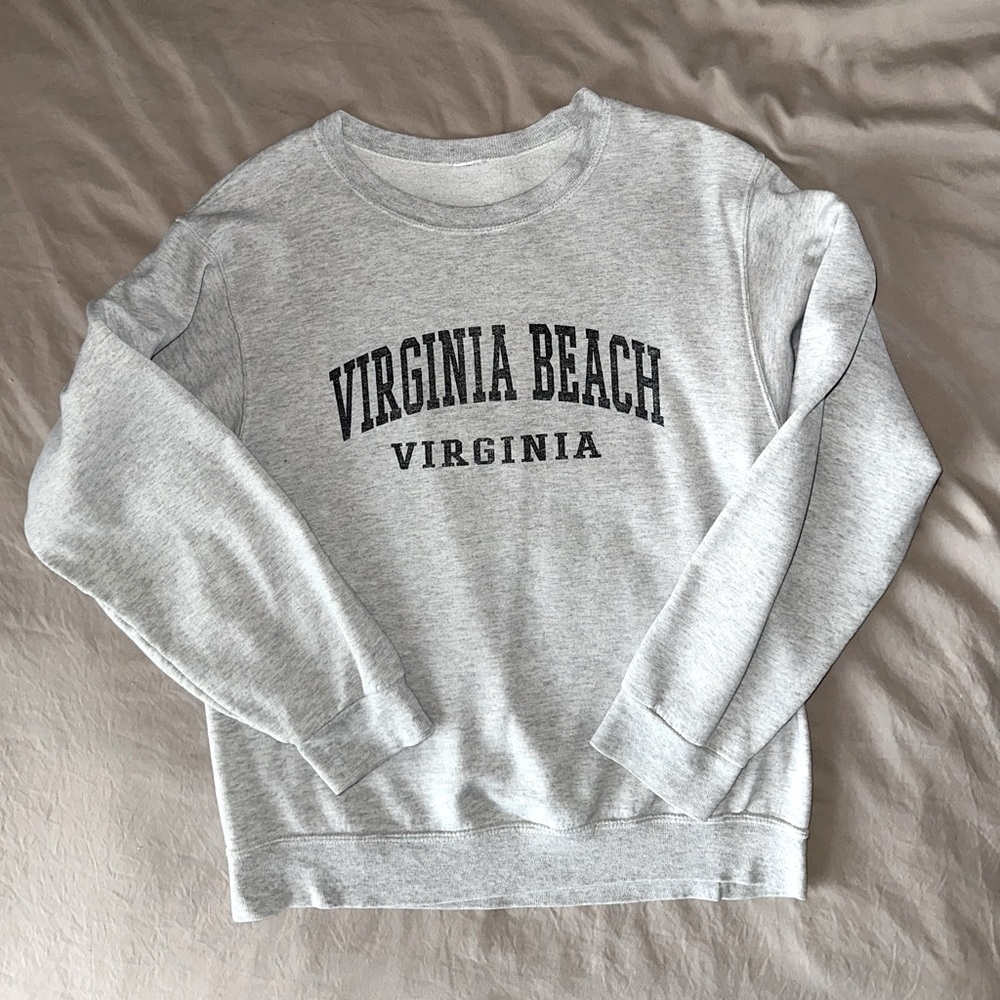 Virginia Beach Collegiate Style Sweatshirt Crewneck Small S